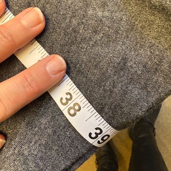 MICHAEL Michael Kors Gray Rouched Long Sleeve Knee Length Dress women size Small - Picture 7 of 8